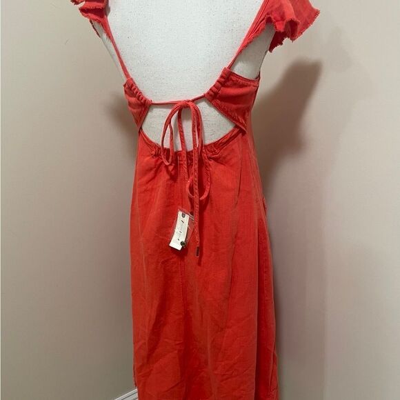 Pilcro Flutter Sleeve Midi Dress Anthropologie Denim Button New XXS 
NWT $160 - Picture 7 of 10